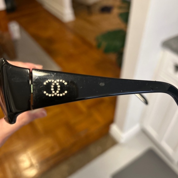 CHANEL Vintage Sunglasses 5064-B Black c 501/13 size 61-17 125 made in Italy - Picture 7 of 8
